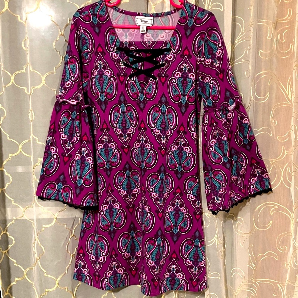 2/$15 Disney Kids' Purple and Teal Casual Dress